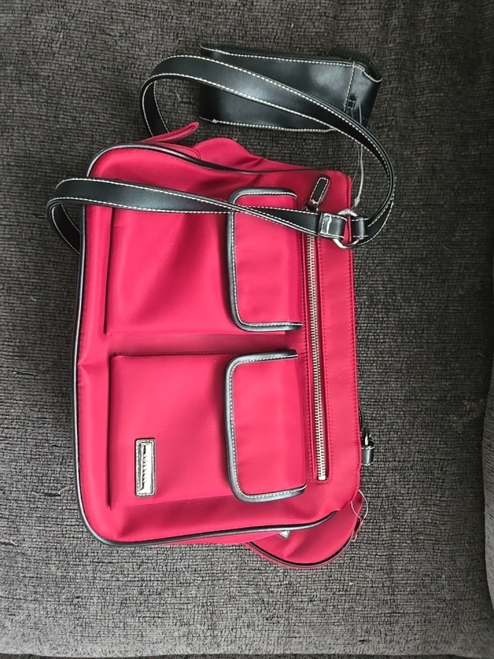 Stylish Red Crossbody Messenger Bag - Rossetti